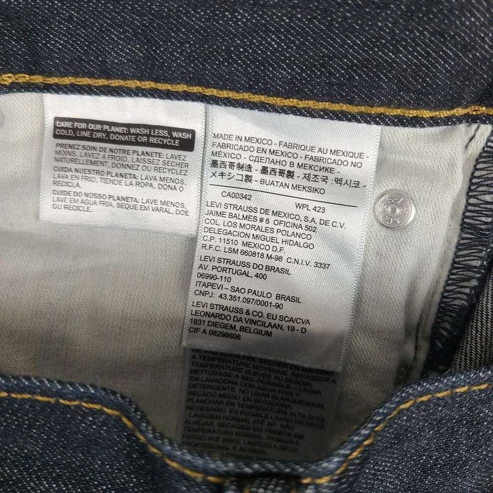 Levi's 508 Jeans Mens 30x32 Regular Tapered Fit‎ Blue Dark Wash